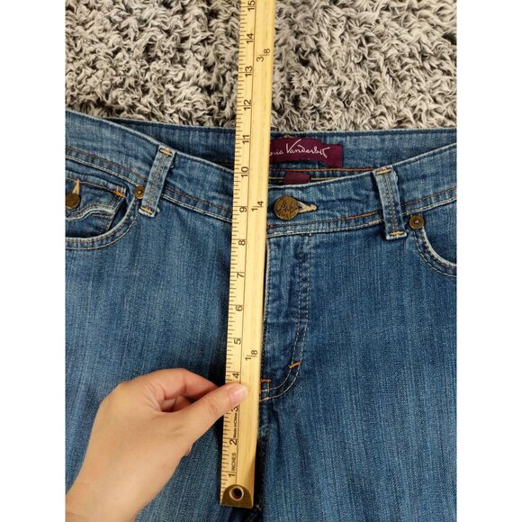 GLORIA VANDERBILT Straight Leg Jeans Women SZ 34 x 30.5 Flap Pockets Medium Wash - Picture 6 of 9